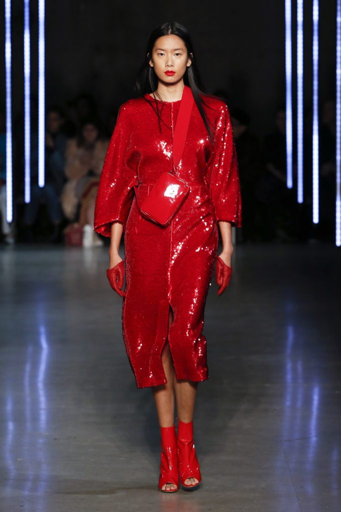 Bright Red on the Runway for New York Fashion Week Fall/Winter 2018 ...